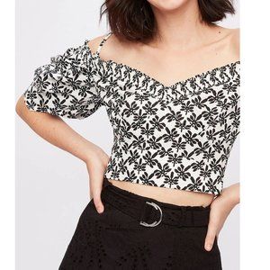 NEW Diane von Furstenberg DVF Cold Shoulder Crop Top